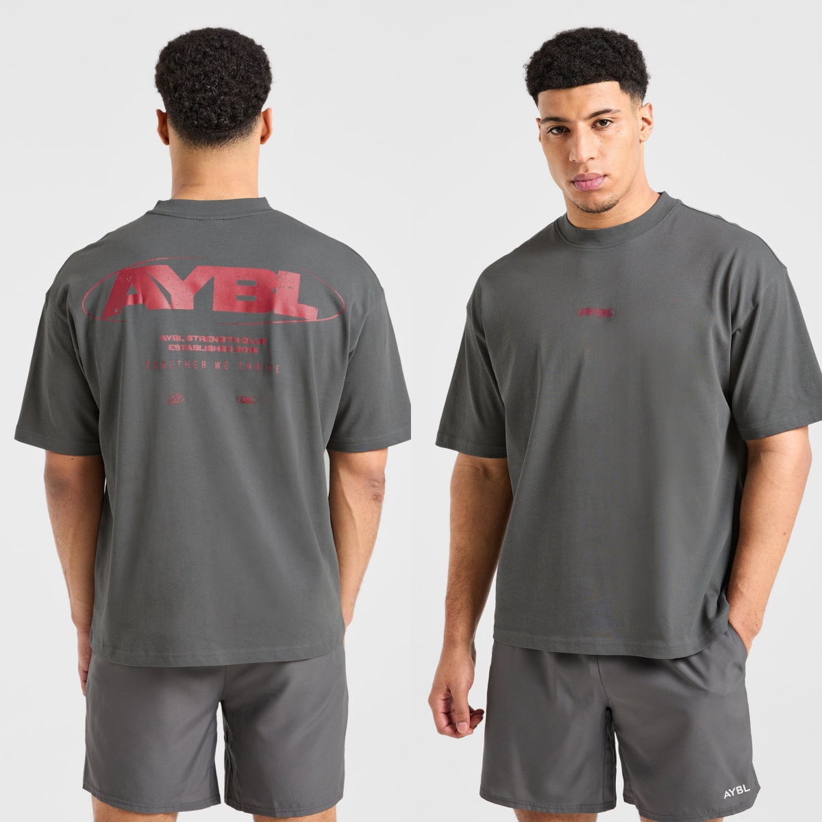 Streetwear Brand Red Logo - T-shirt con logo rosso Strength Fitness