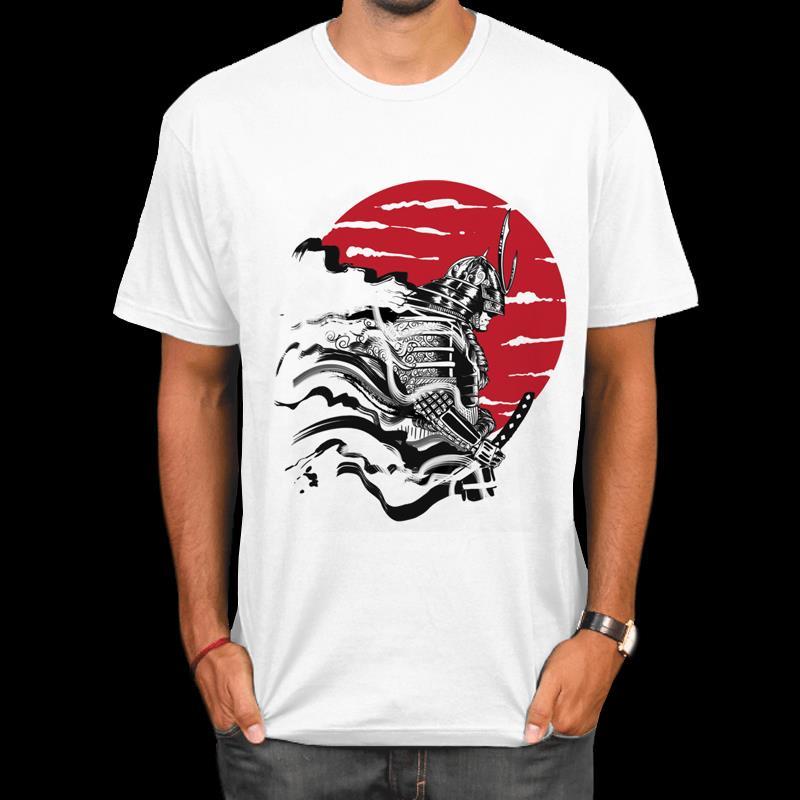 Streetwear Brand Japanese - T-shirt Samurai Giapponese di Tendenza per
