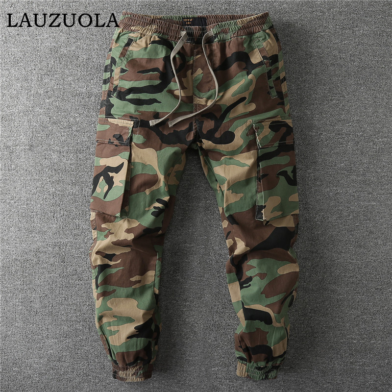 Streetwear Brands - Pantaloni Cargo Vintage Camo Multitasche da