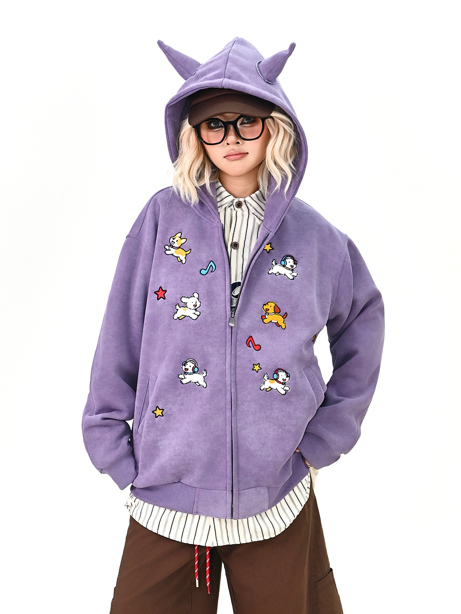 Streetwear Brand Hoodies - Cardigan con cappuccio da donna stile