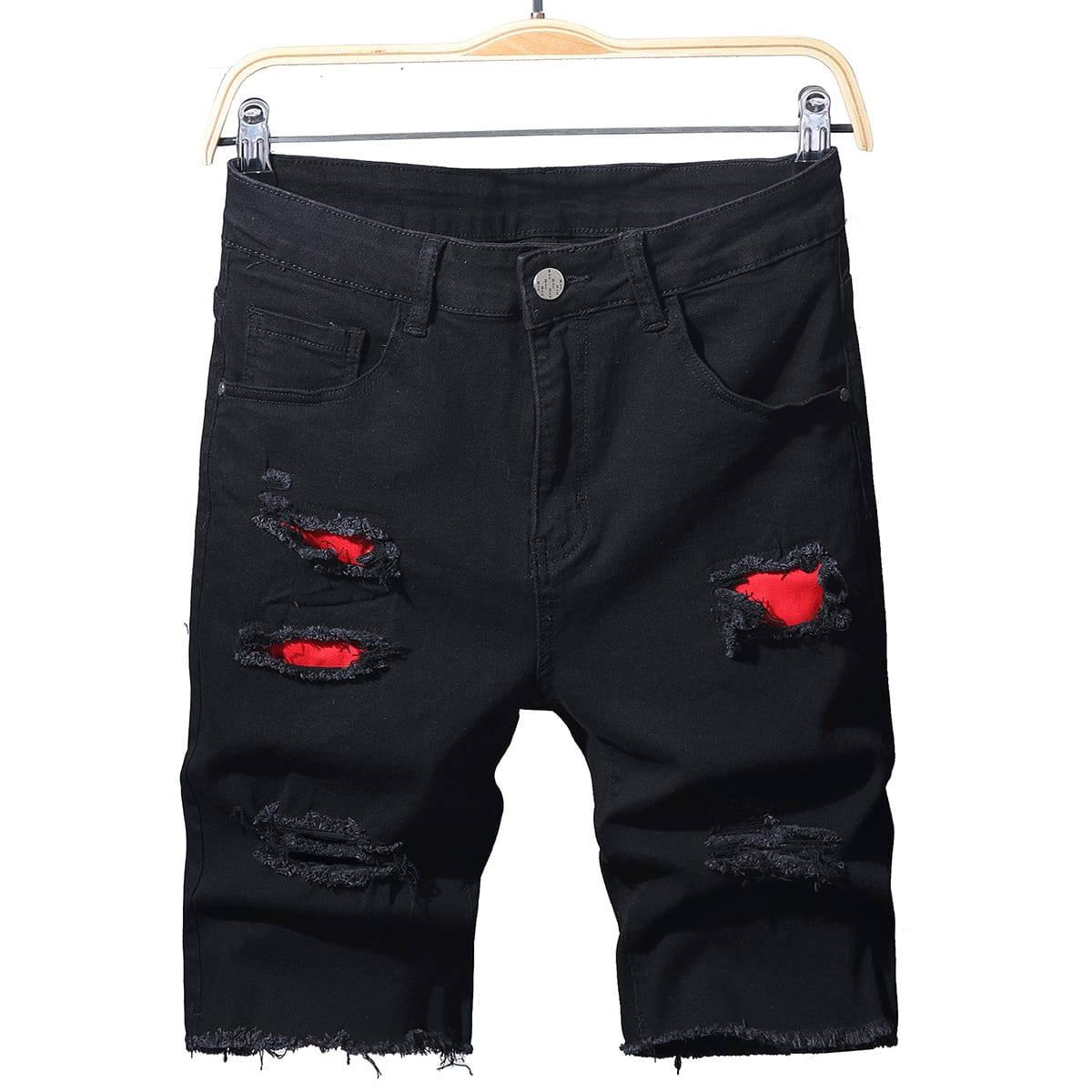 Streetwear Brand Pants - Jeans corti da uomo elasticizzati slim