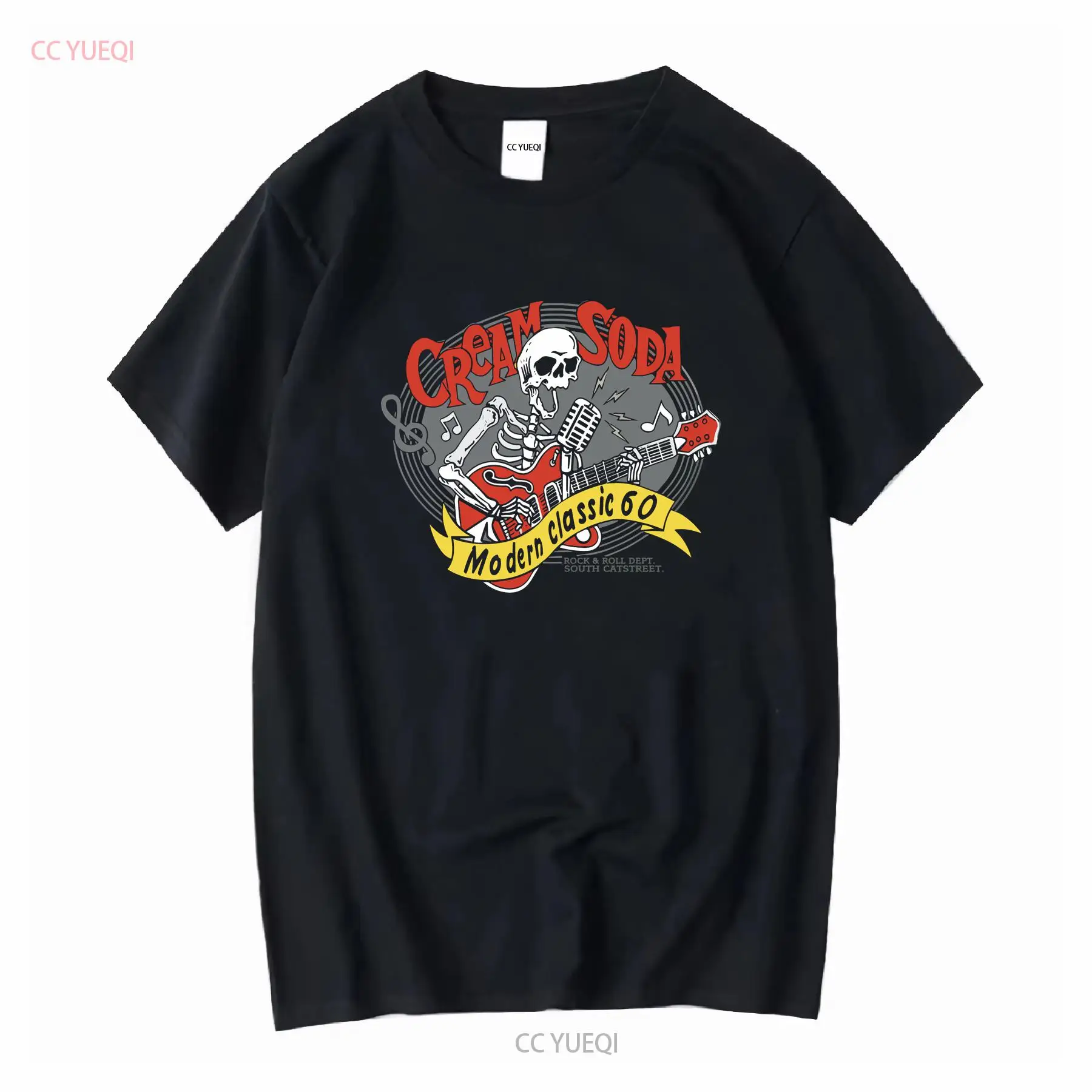 Streetwear Brands - Maglietta Cream Soda Rock Roll Maglietta