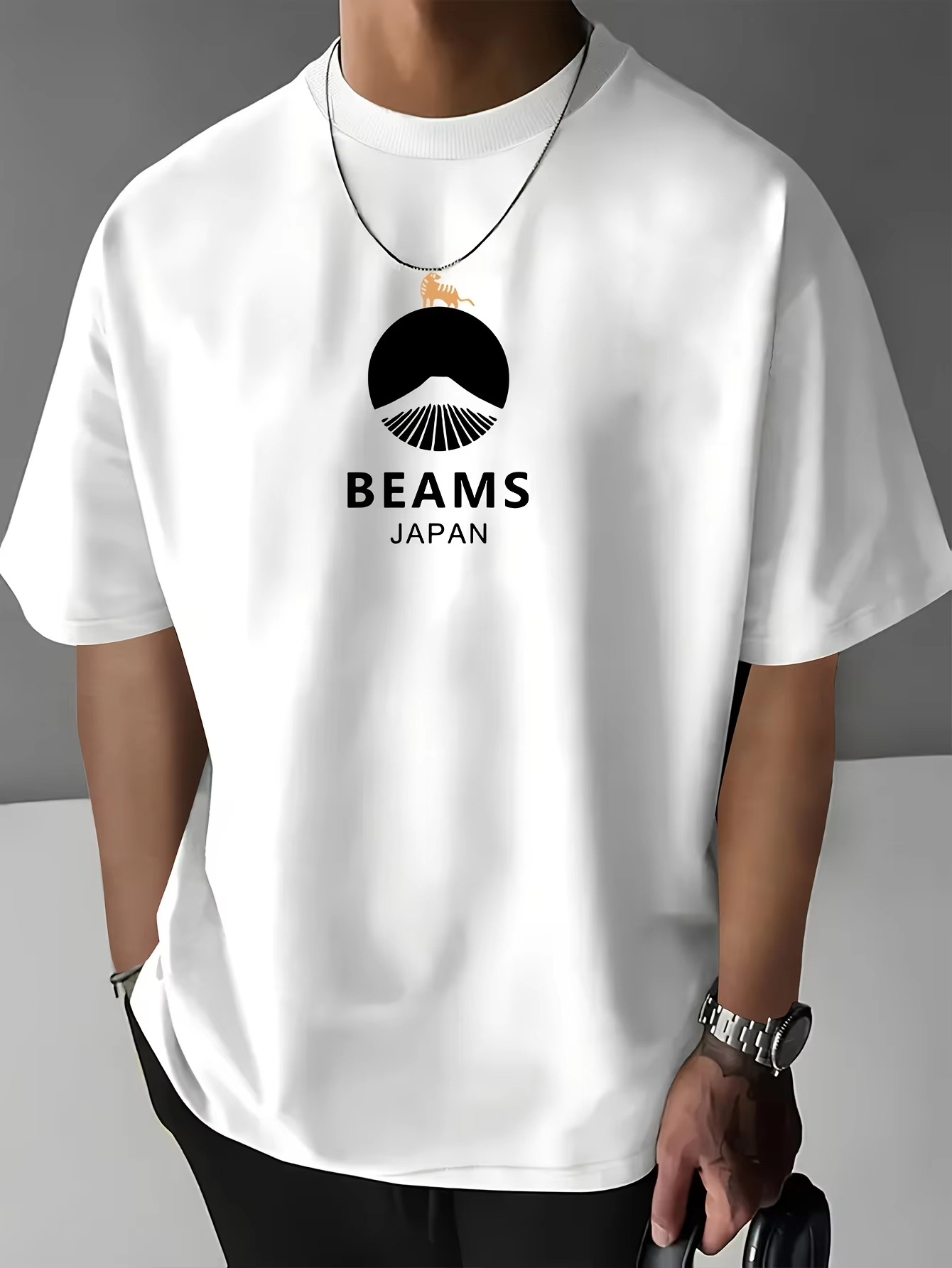 Streetwear Brand Japanese - T-shirt bianca giapponese Fujiyama Classic Art