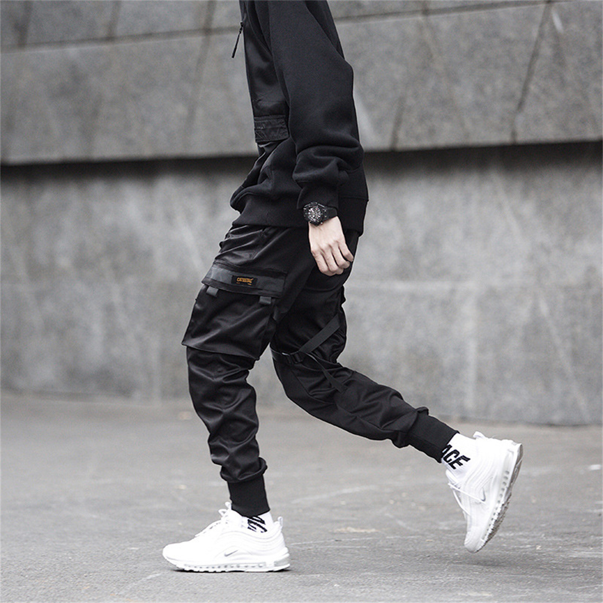 Pantaloni cargo hip-hop neri P - Streetwear Brands recensione e prezzo