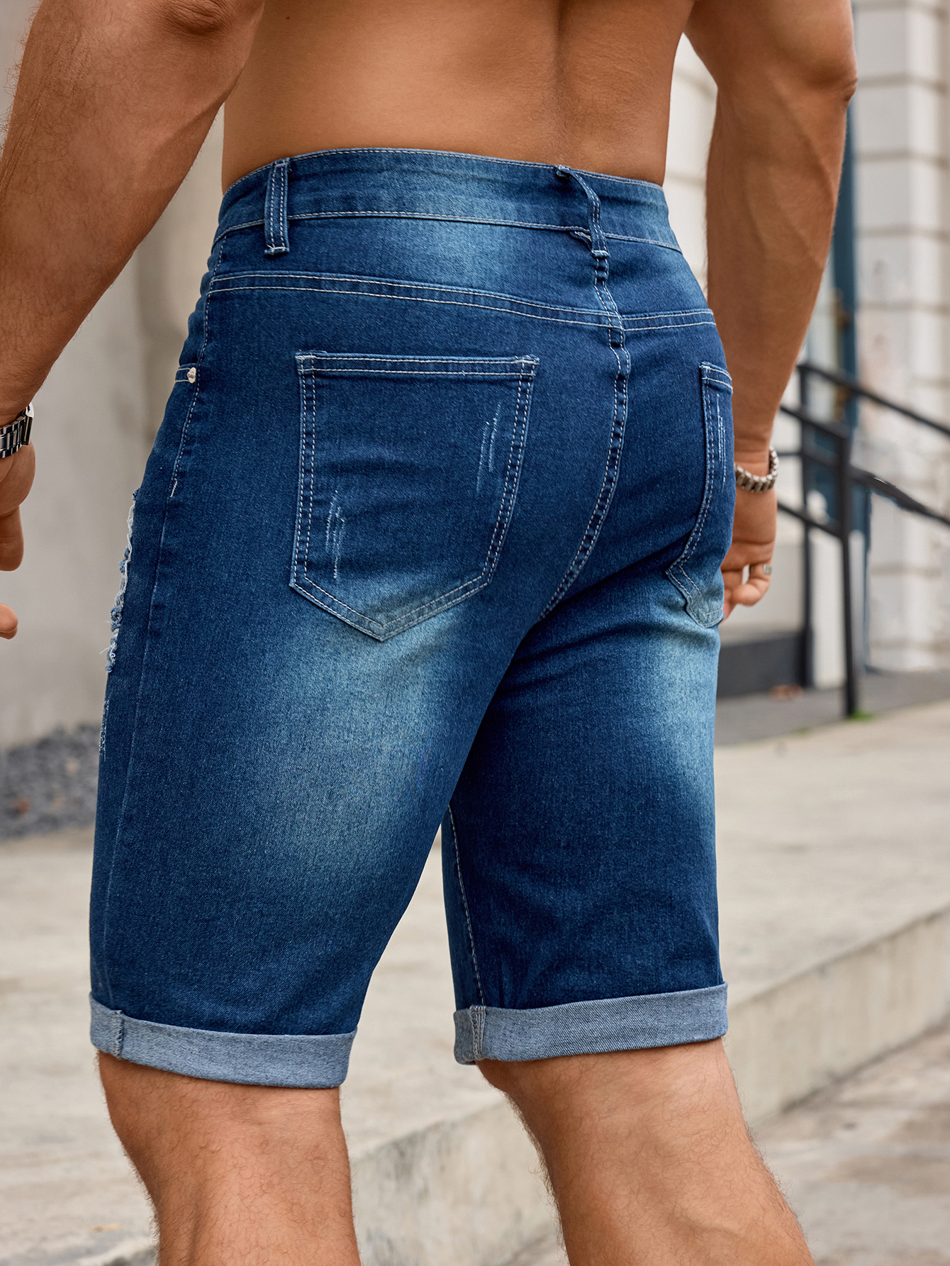 Pantaloncini in denim da uomo, - Streetwear Brand Pants recensione e prezzo
